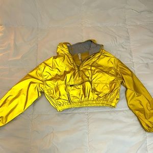 FP Movement Women’s Metallic Cropped Pullover Zip Jacket